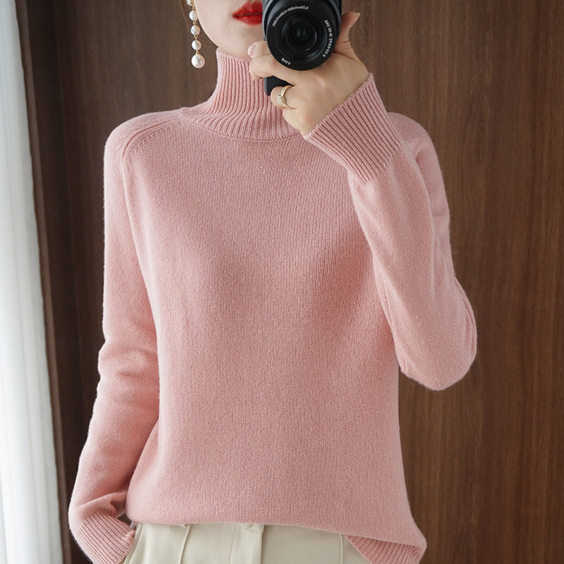Amara™ | Pull Ample en Tricot Col Roulé