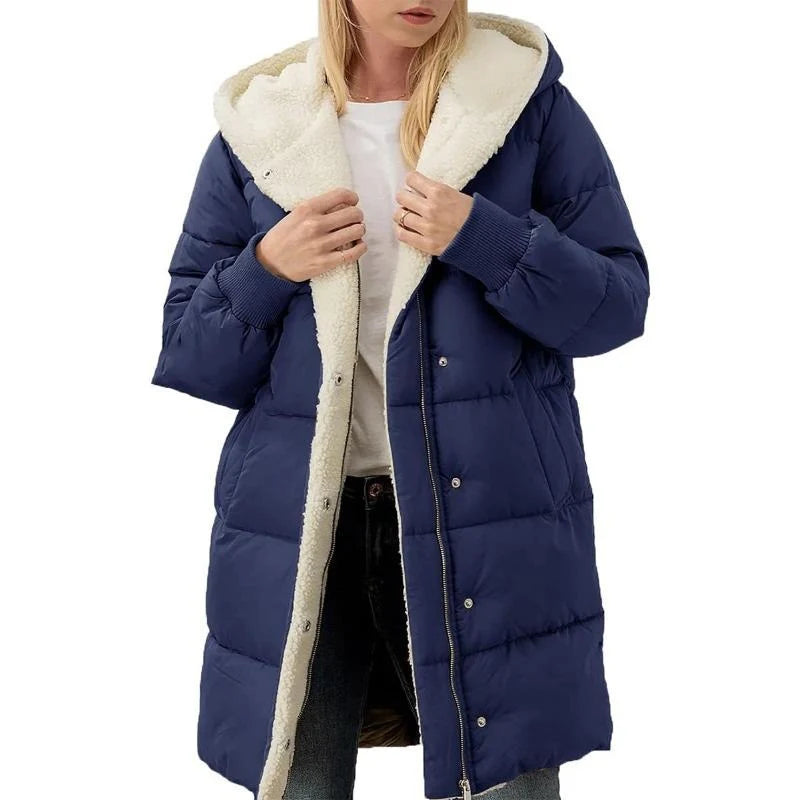 Madison™ | Manteau à capuche en coton velouté double face