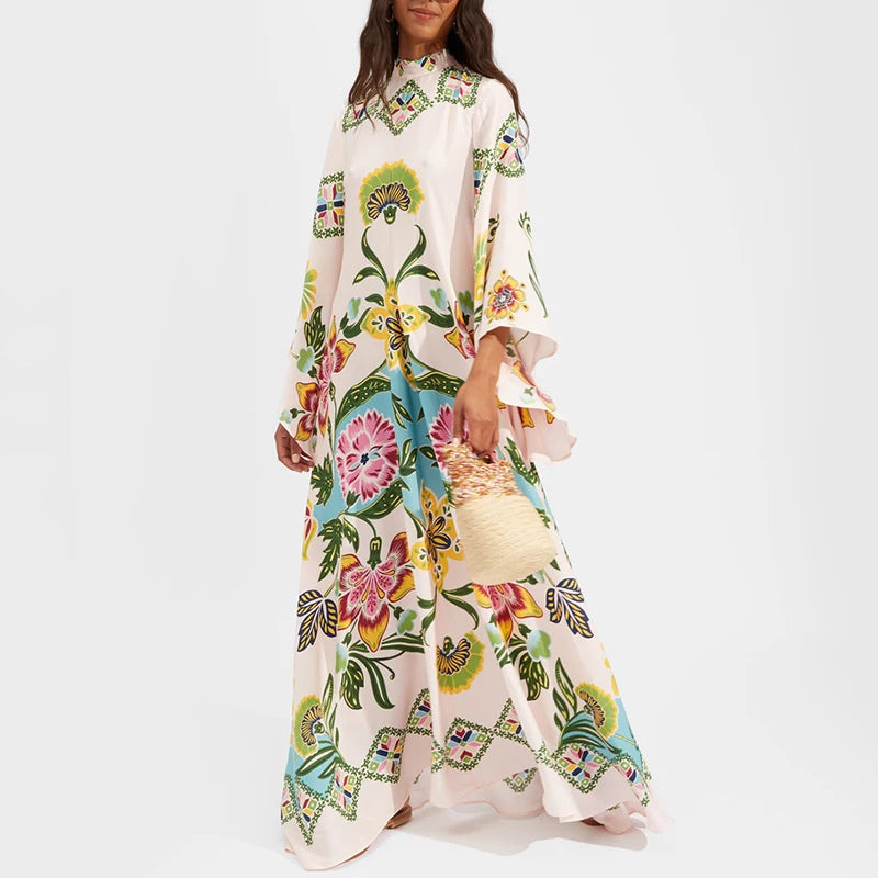 Amakna™ | Robe Longue Ethnique Rétro