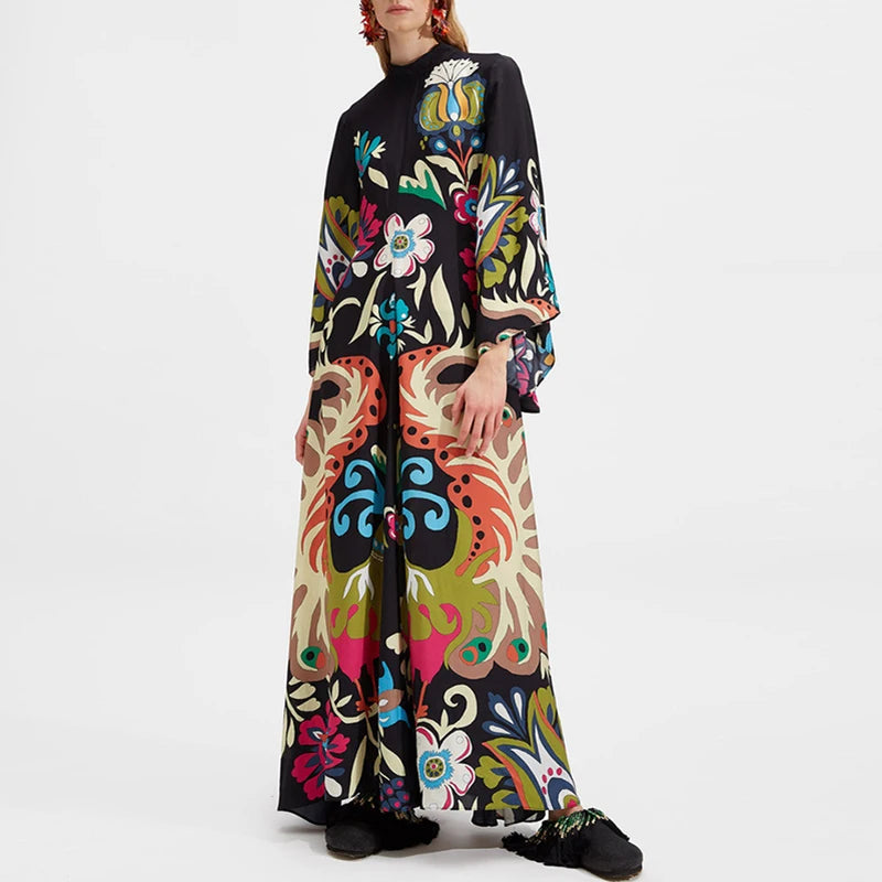 Amakna™ | Robe Longue Ethnique Rétro