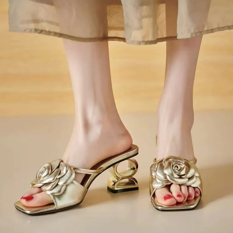 Dera™ | Sandales Élégantes à Fleurs