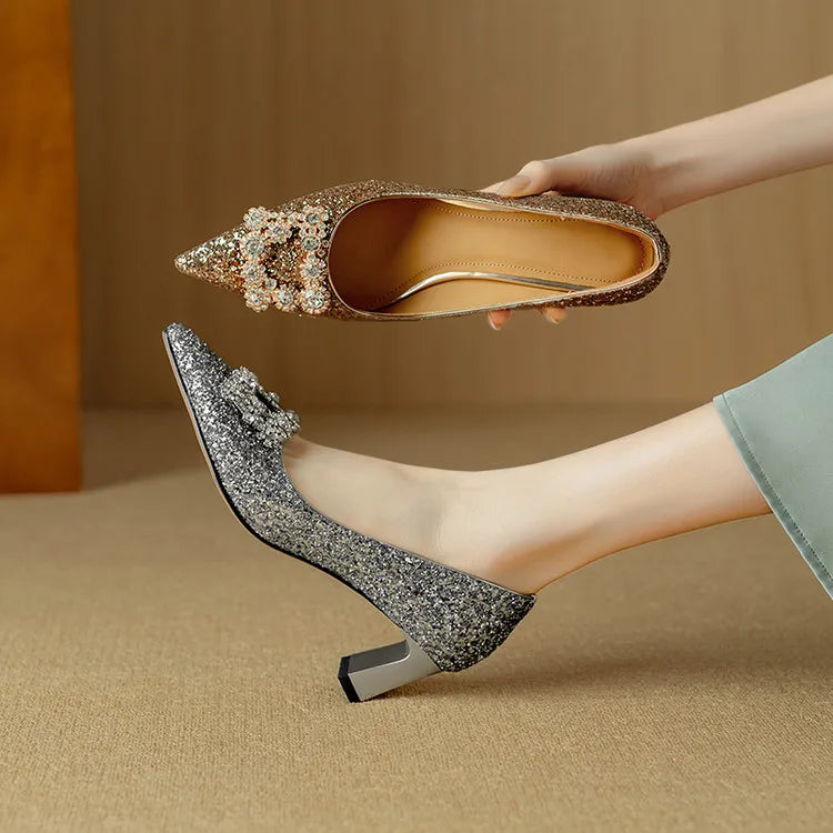 Gloria™ | Escarpins Pailletés Élégants