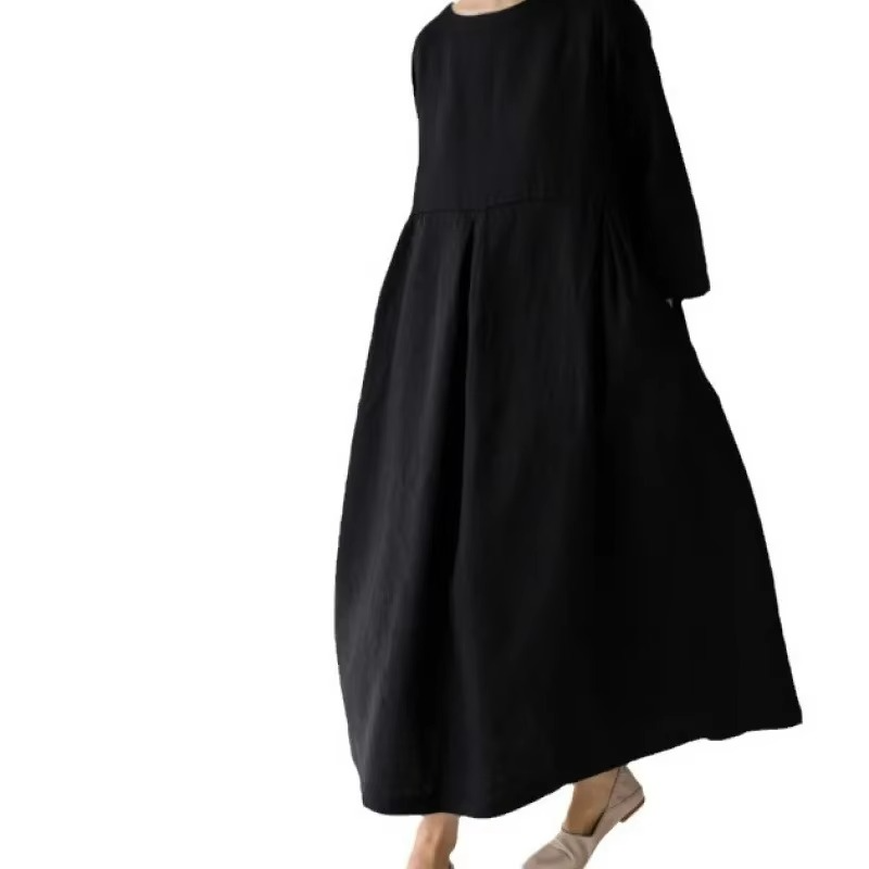 Julia™ | Robe Longue Élégante en Lin