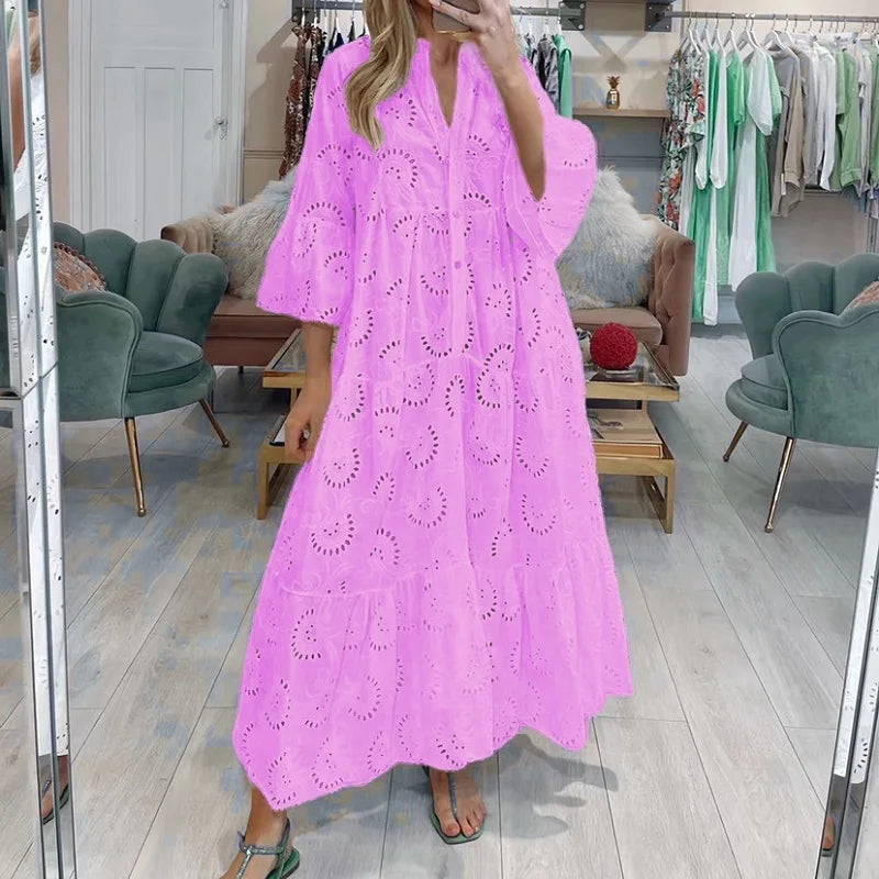 Léa™ | Robe Élégante en Dentelle