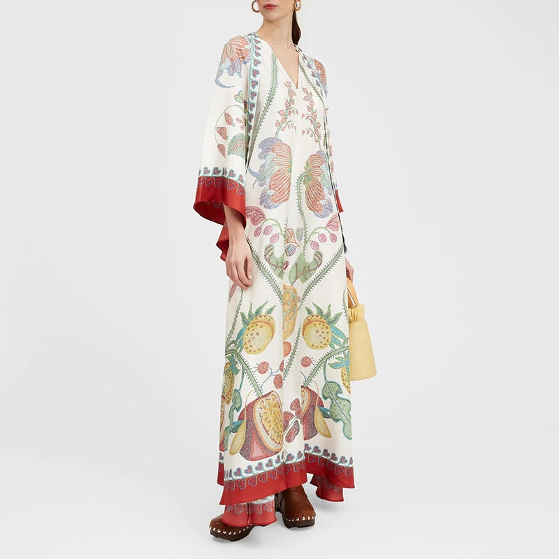 Amakna™ | Robe Longue Ethnique Rétro