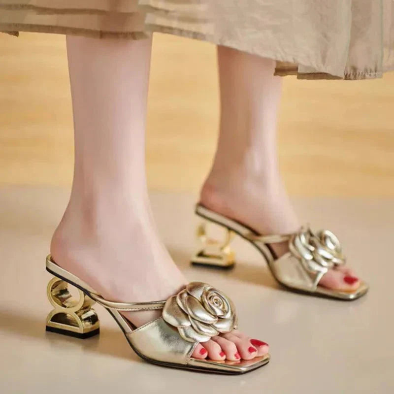 Dera™ | Sandales Élégantes à Fleurs