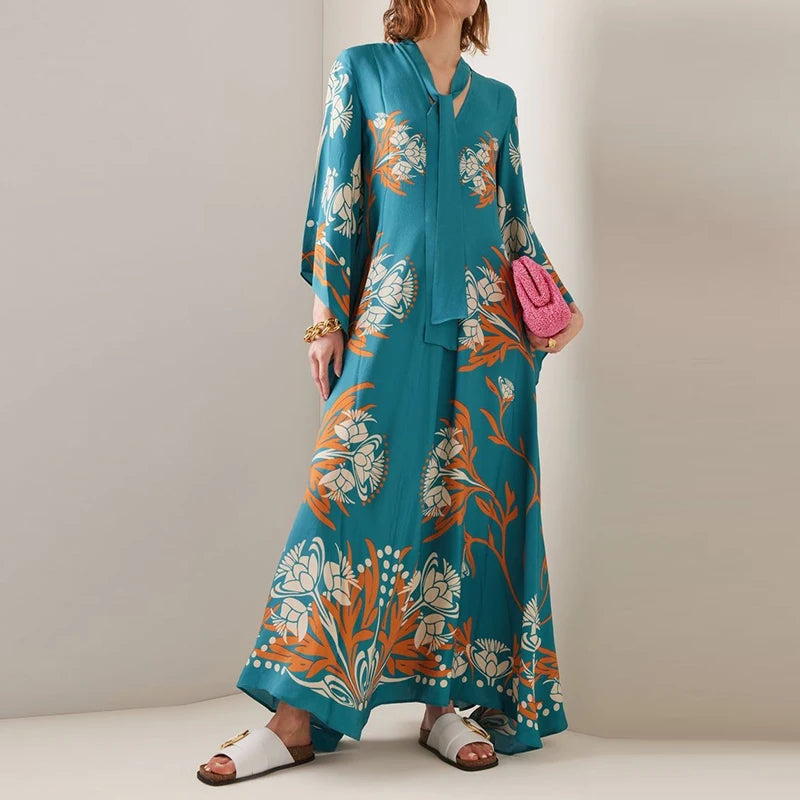 Amakna™ | Robe Longue Ethnique Rétro