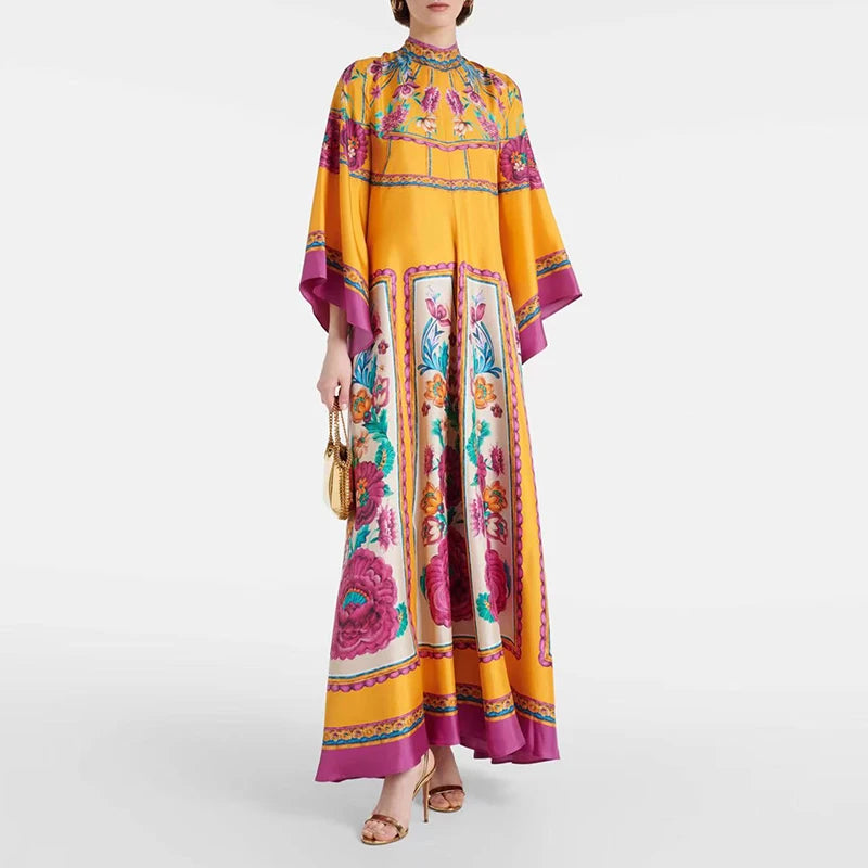 Amakna™ | Robe Longue Ethnique Rétro