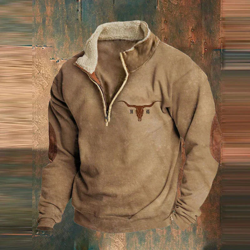 Donir™ | Pull Ethnique en Coton à Quart de Zip