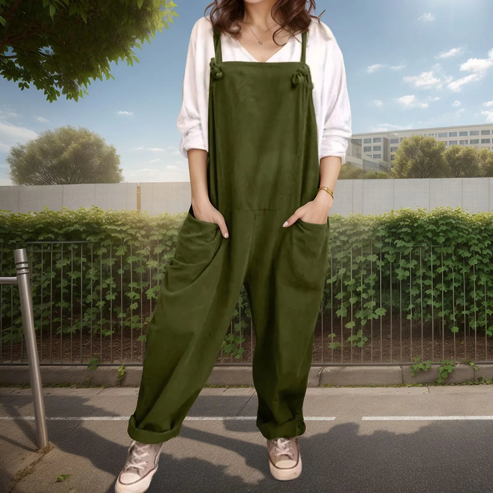 Bianca™ | Combinaison Ample en Coton Élégante