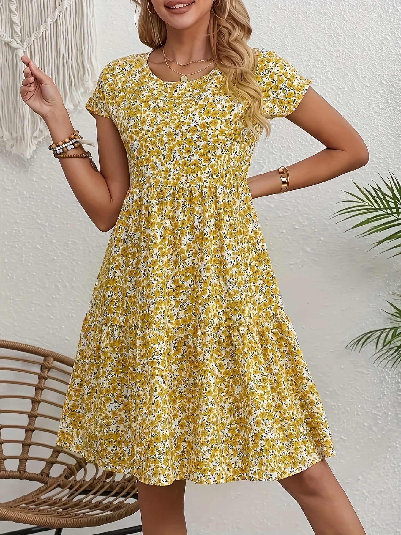 Pena™ | Robe Vintage à Imprimé Floral