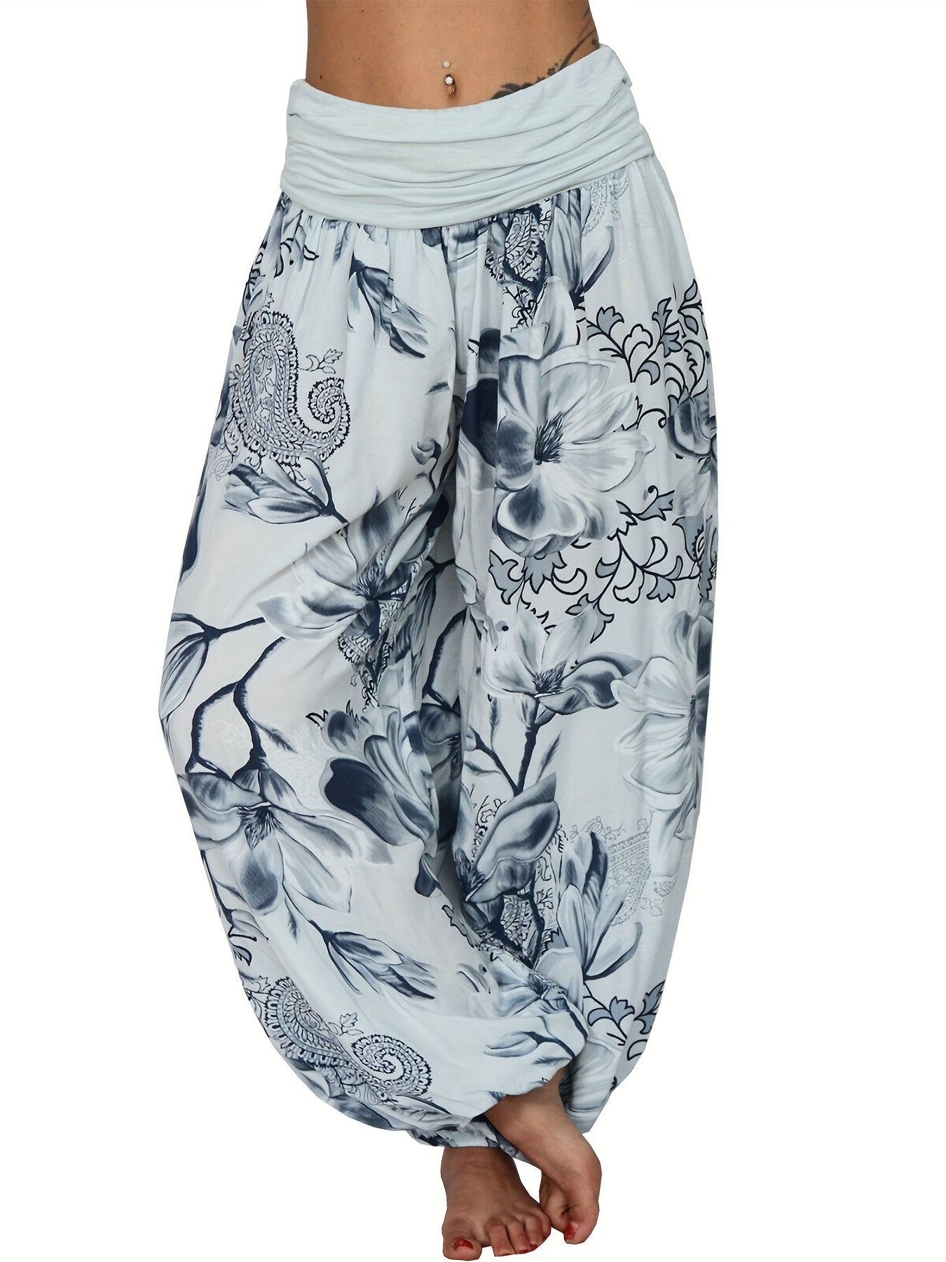 Muri™ | Pantalon Bohémien Floral Élégant