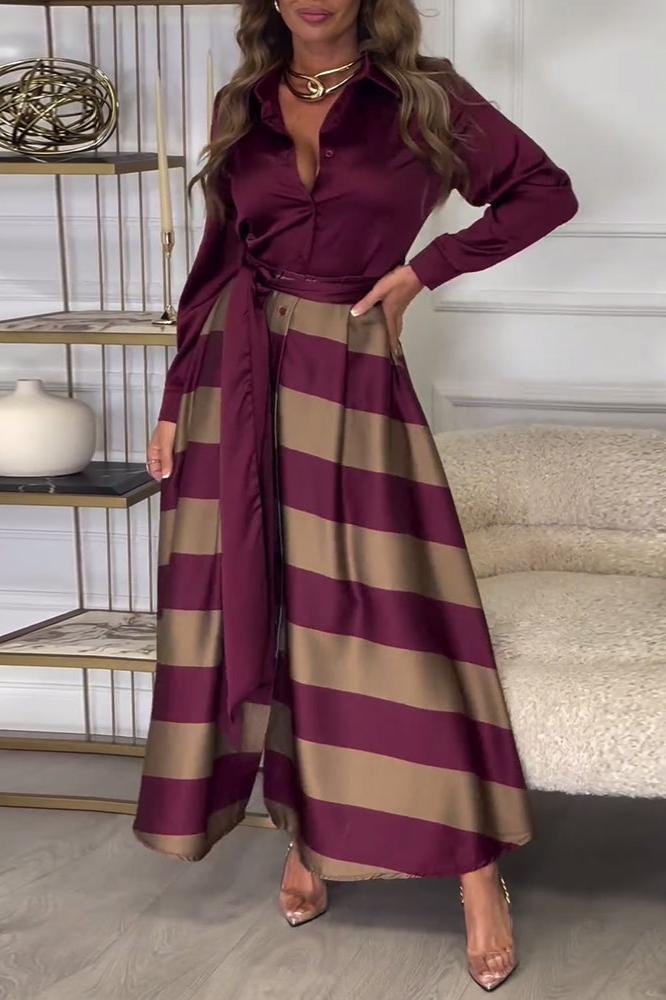Emma™ | Robe Élégante à Rayures