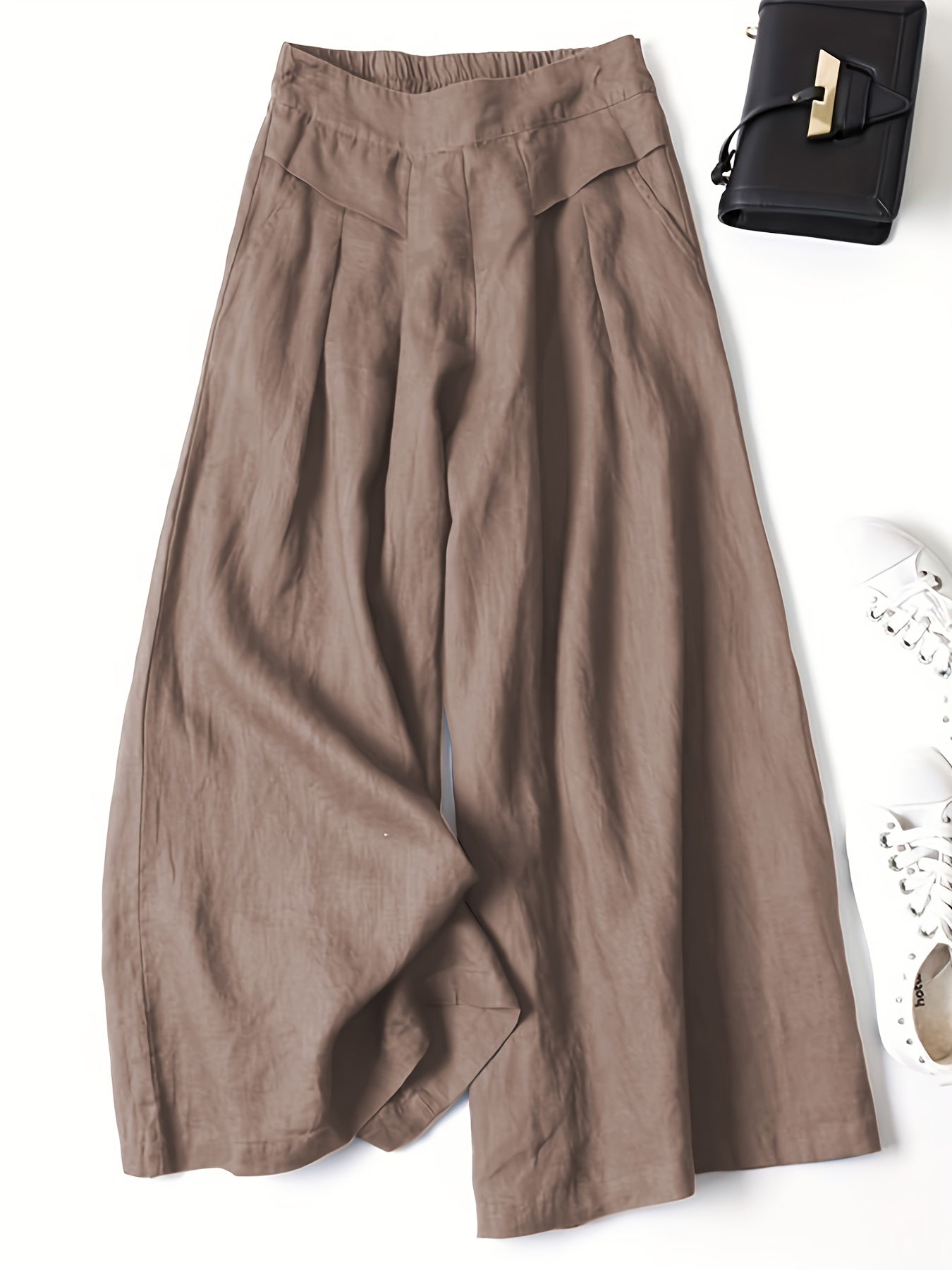 Jani™ | Pantalon Rétro Évasé en Lin