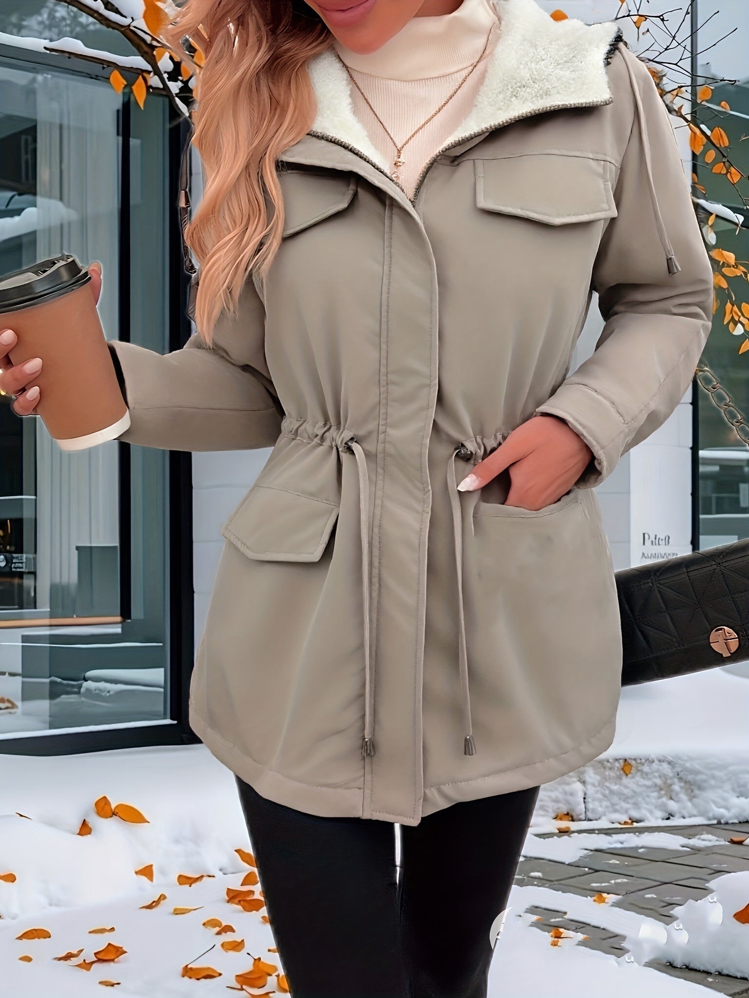 Vera™ | Veste Hiver Doublure Chaude à Capuche