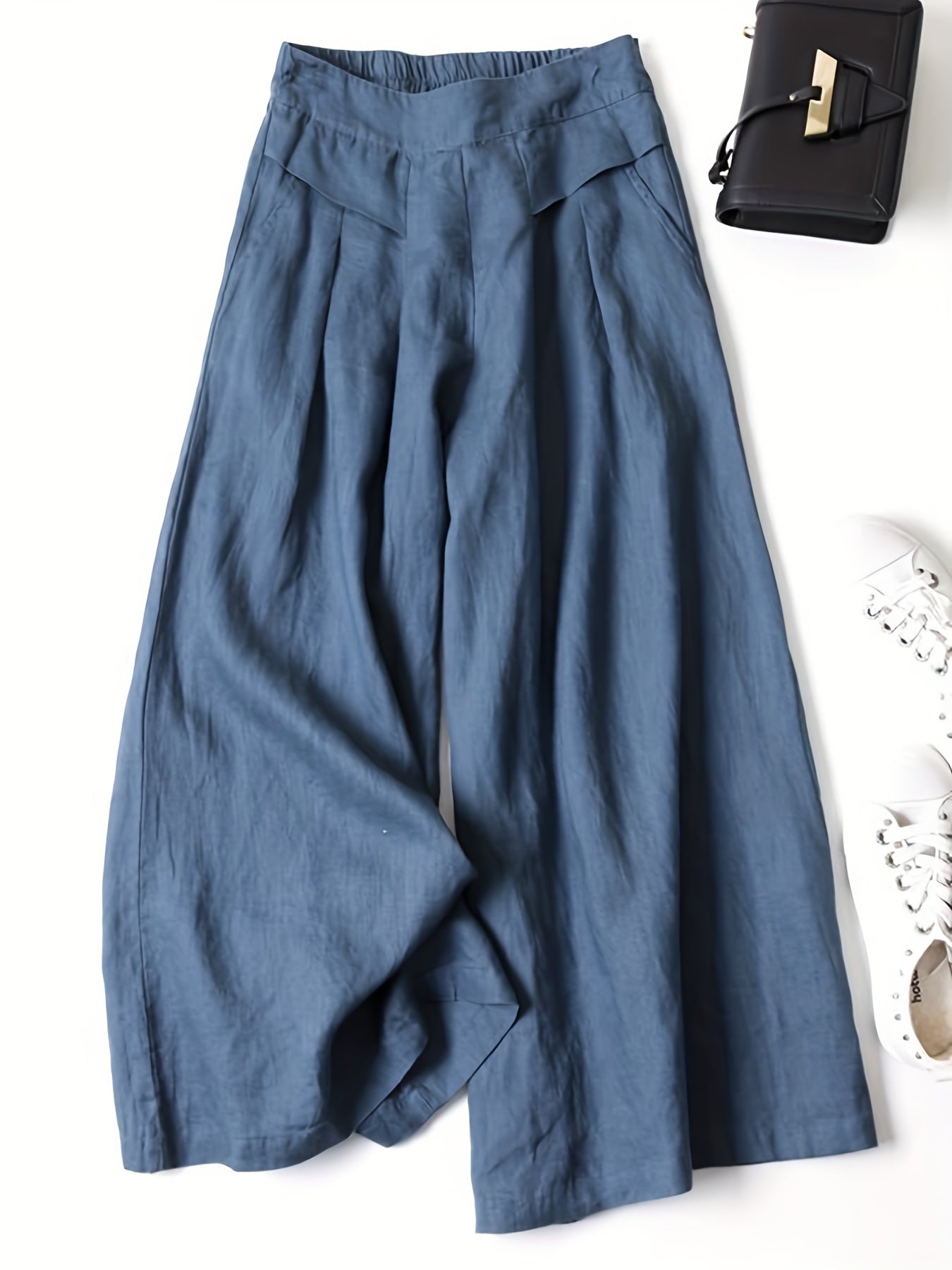 Jani™ | Pantalon Rétro Évasé en Lin