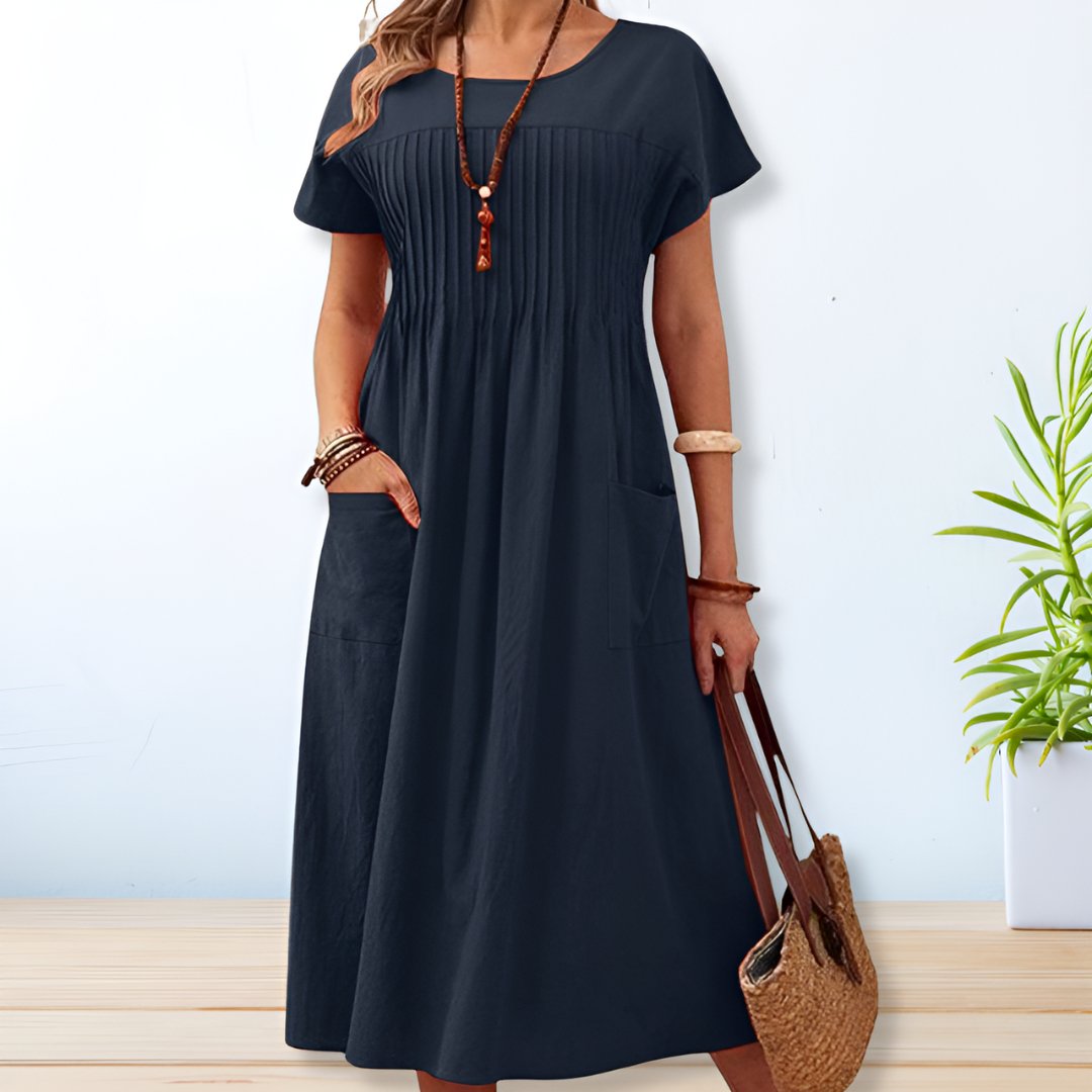 Onna™ | Robe Élégance Lin & Coton