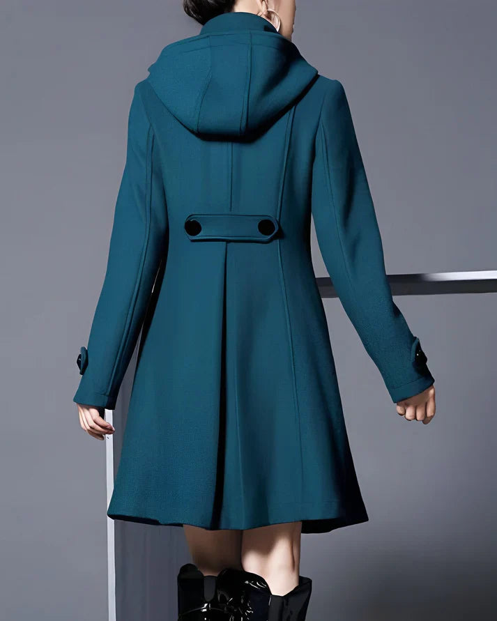 Monty™ | Manteau Élégant en Laine à Capuche
