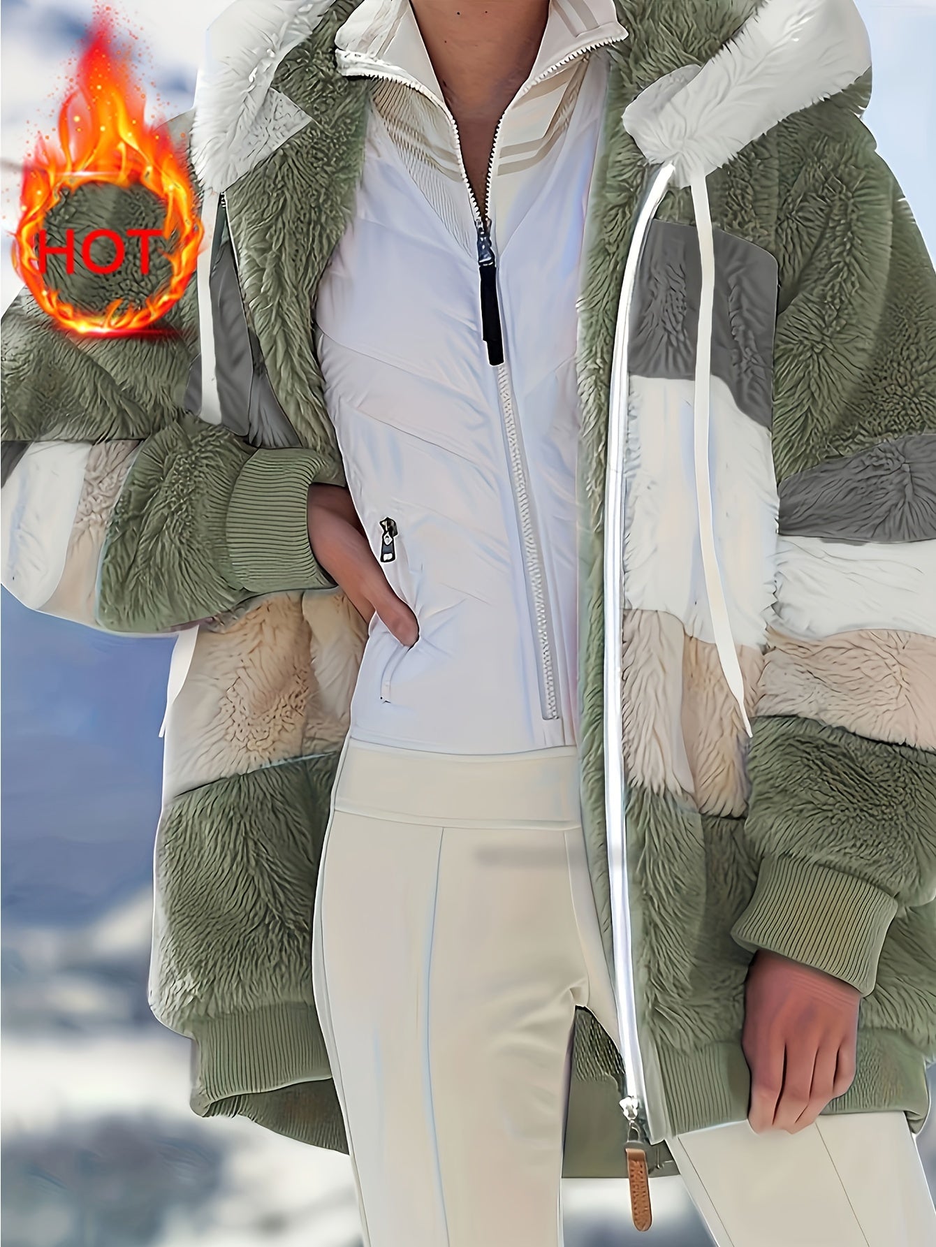 Islae™ | Veste à Capuche en Fausse Fourrure Élégante