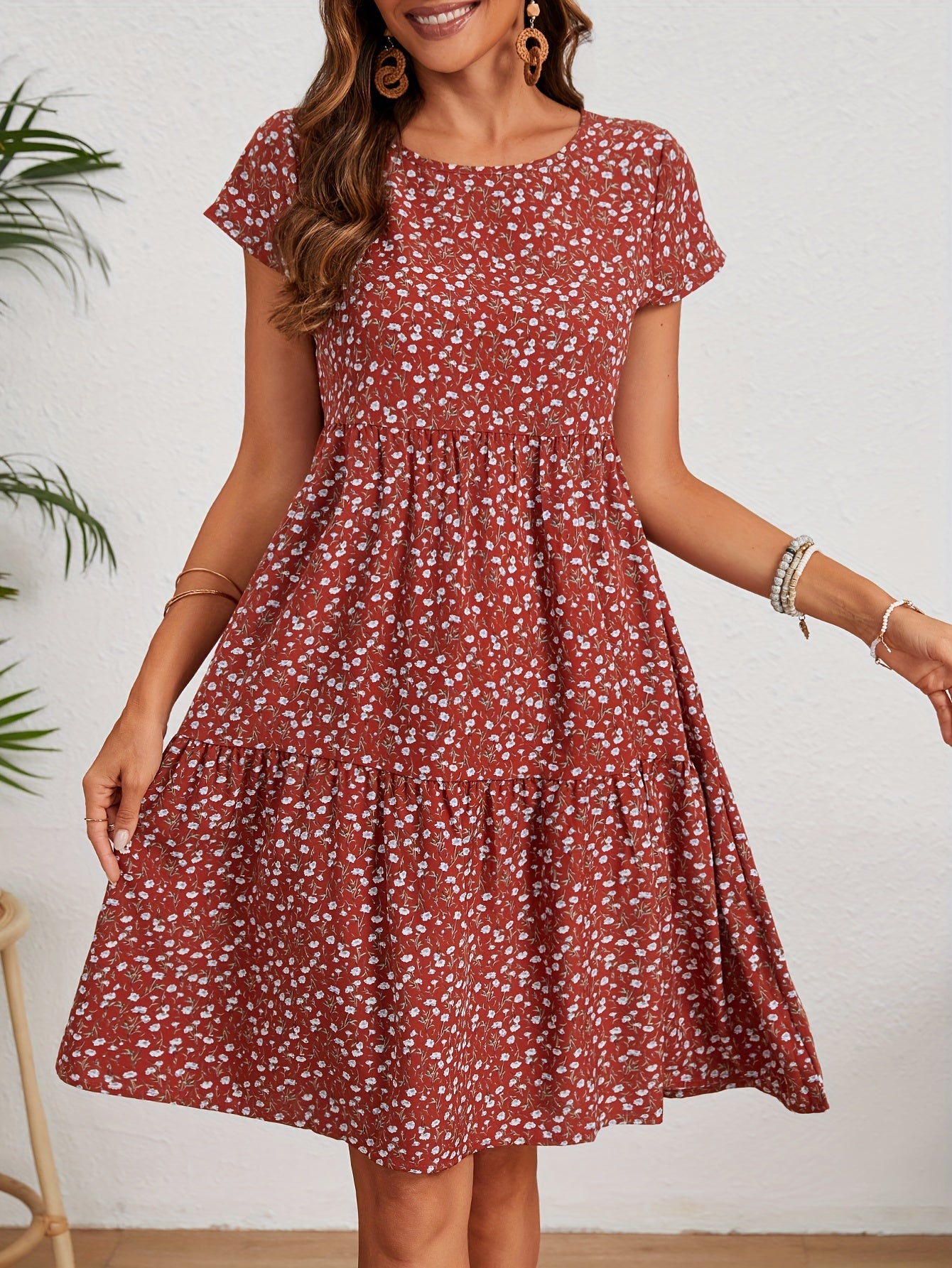 Pena™ | Robe Vintage à Imprimé Floral