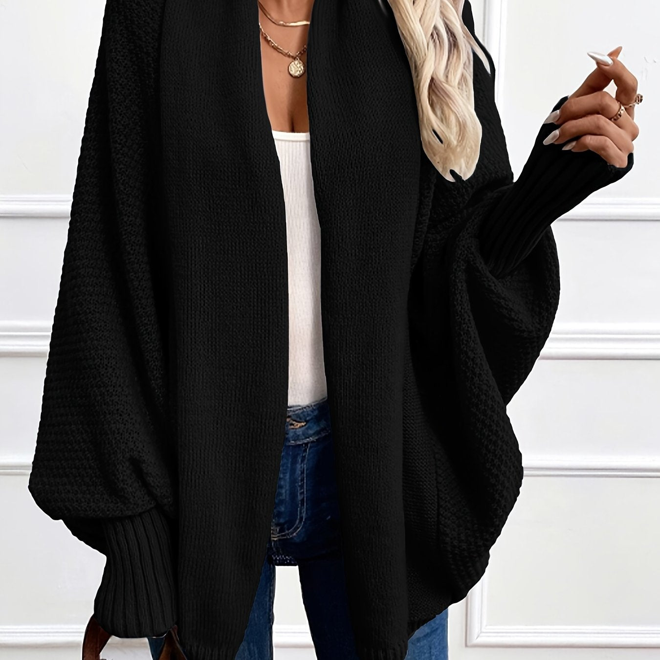 Anisa™ | Cardigan Élégant à Manches Lanterne
