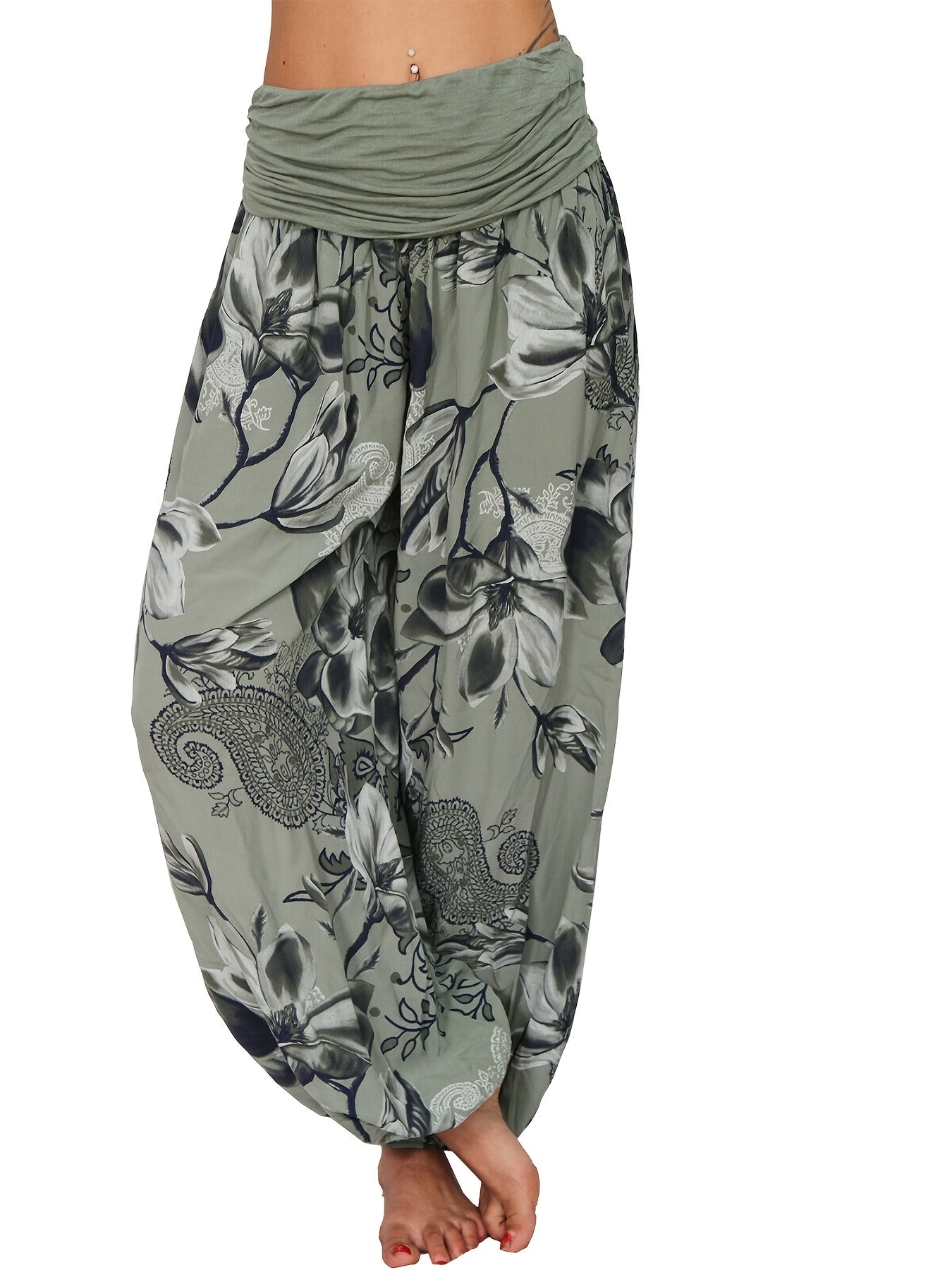 Muri™ | Pantalon Bohémien Floral Élégant