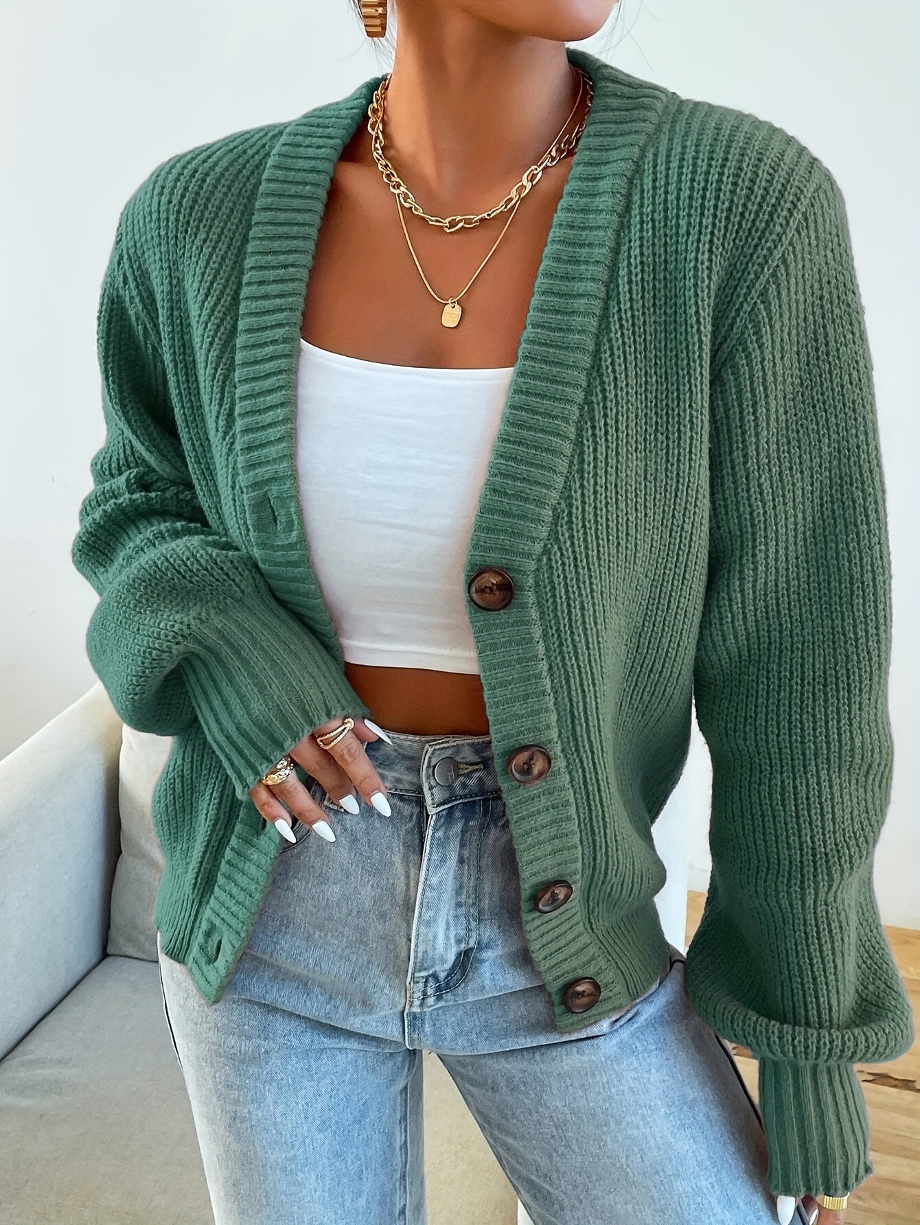 Oriana™ | Cardigan Élégant en Viscose
