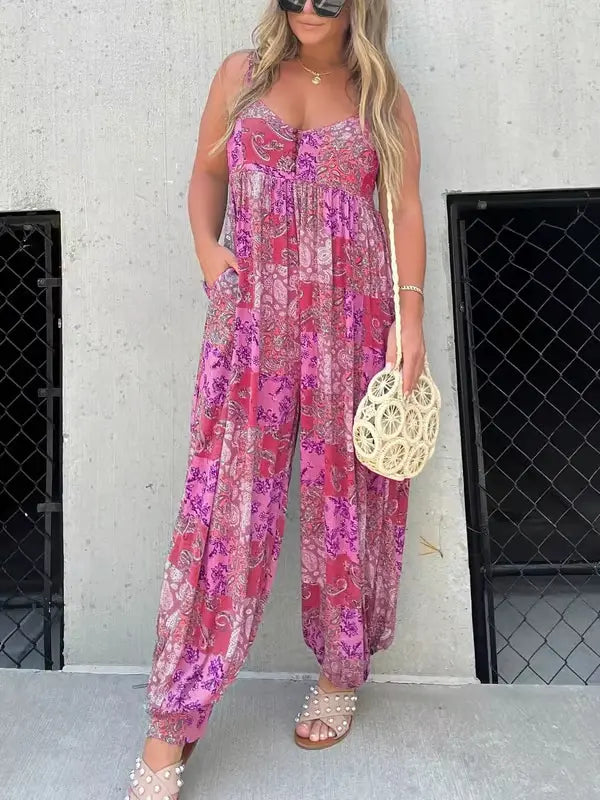 Zarae™ | Salopette Pantalon Bouffant Boho