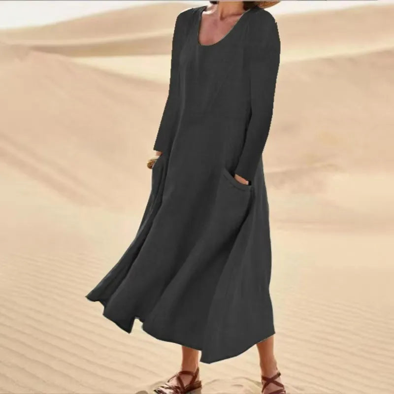Donin™ | Robe Longue En Coton et Lin