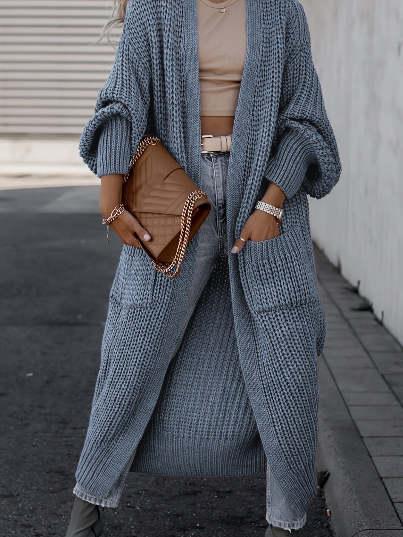 Suri™ | Cardigan Élégant à Col V Profond - Confort et Élégance