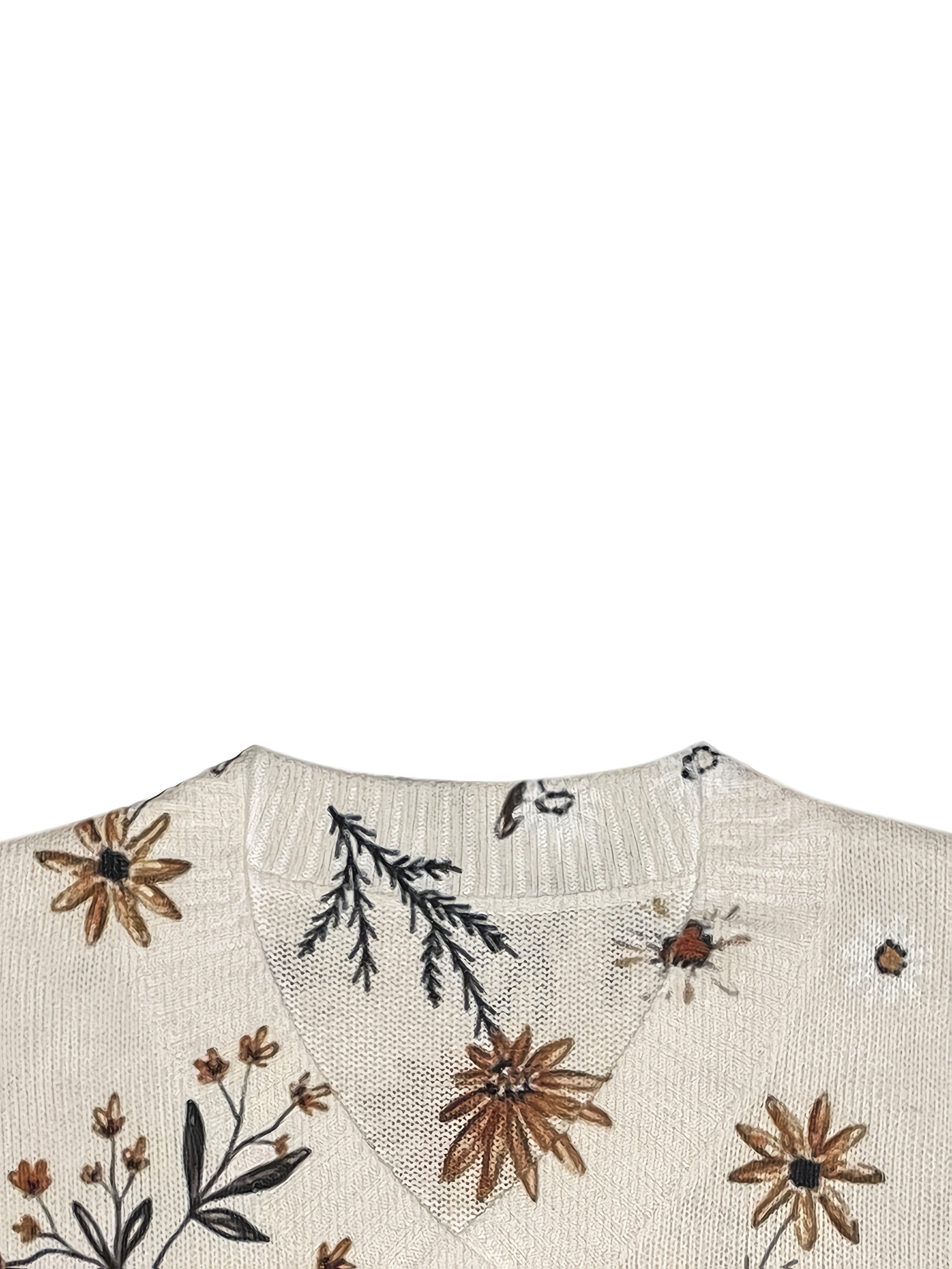 Carine™ | Cardigan Floral Élégant