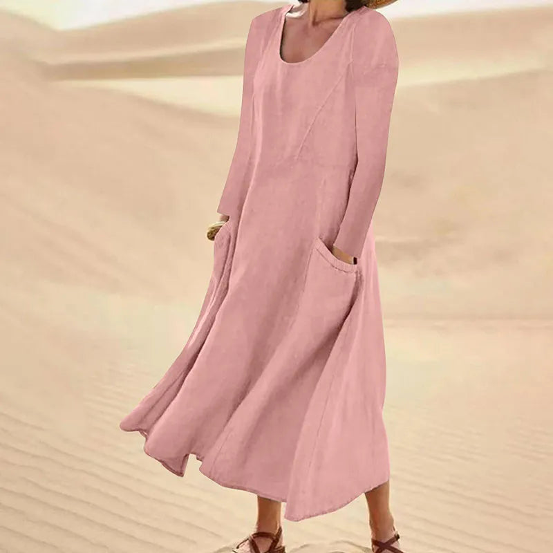 Donin™ | Robe Longue En Coton et Lin