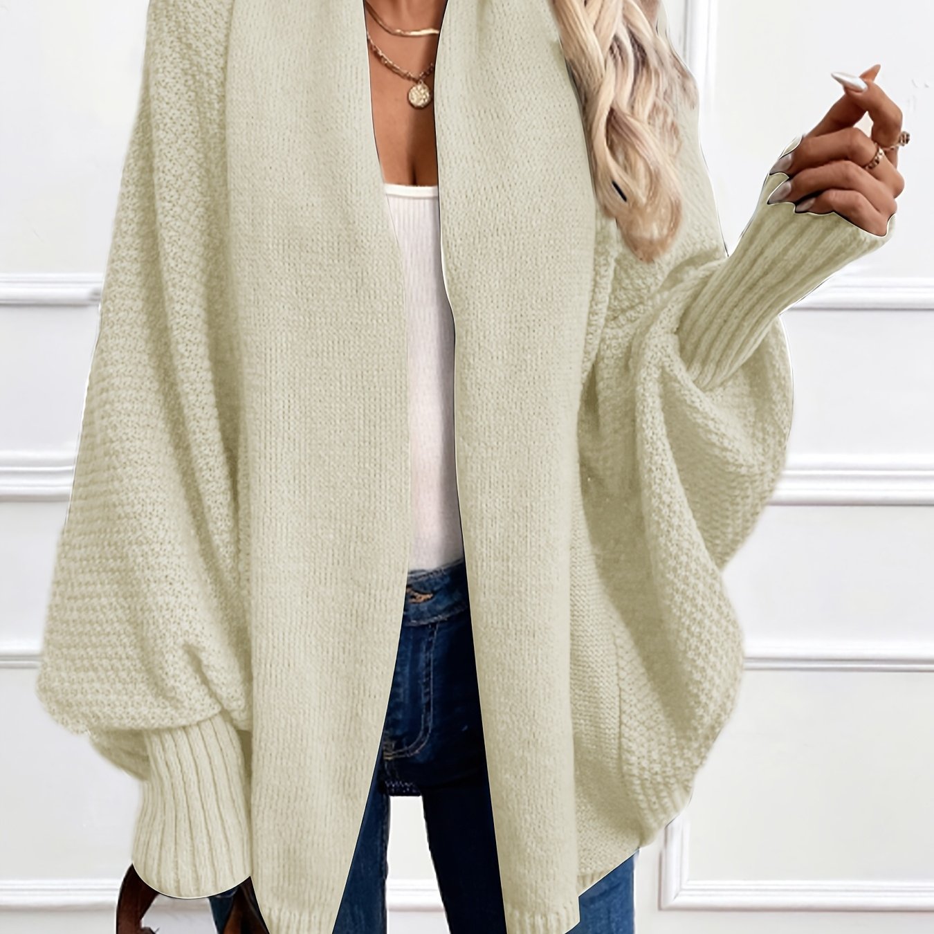 Anisa™ | Cardigan Élégant à Manches Lanterne