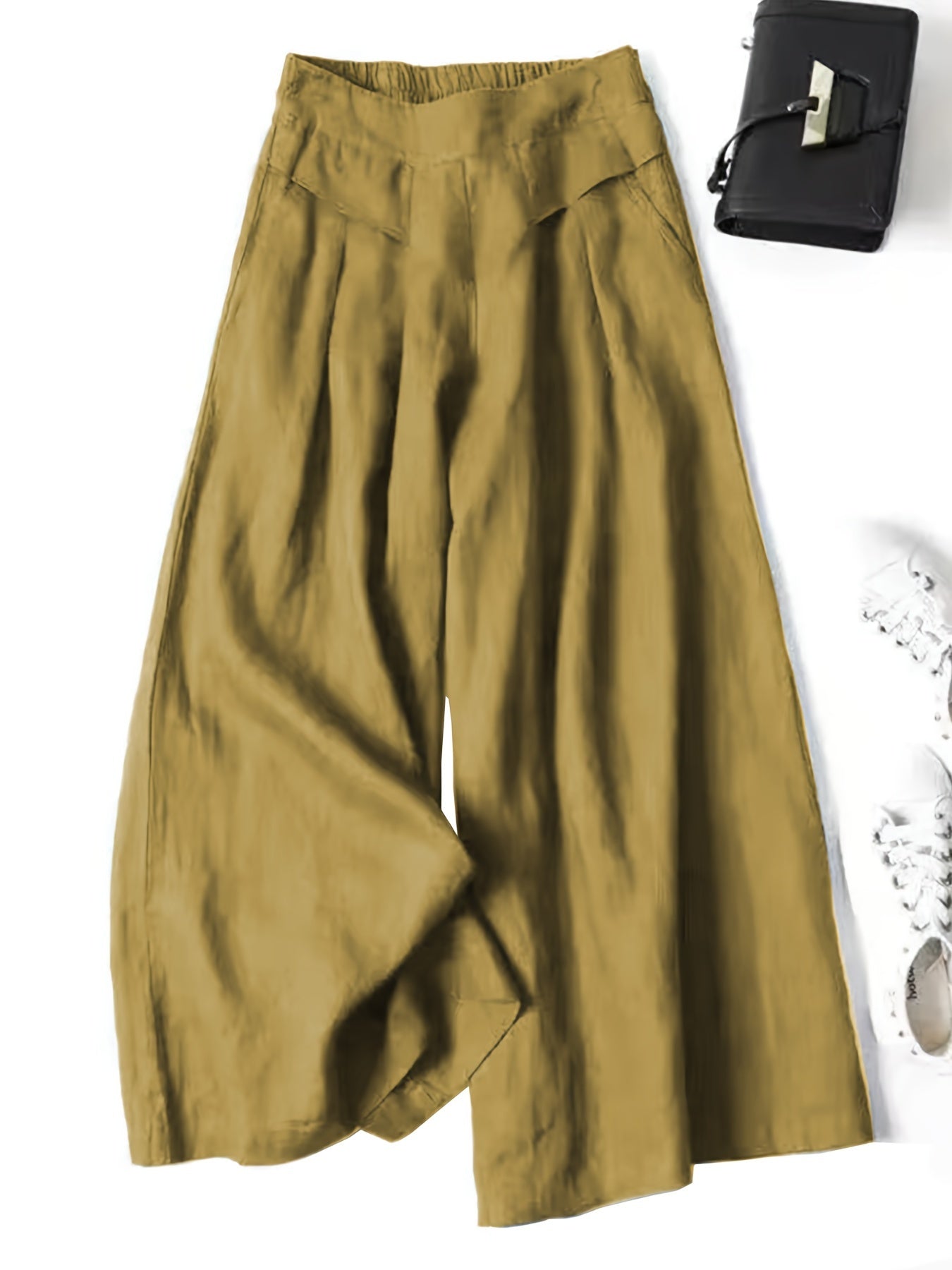 Jani™ | Pantalon Rétro Évasé en Lin