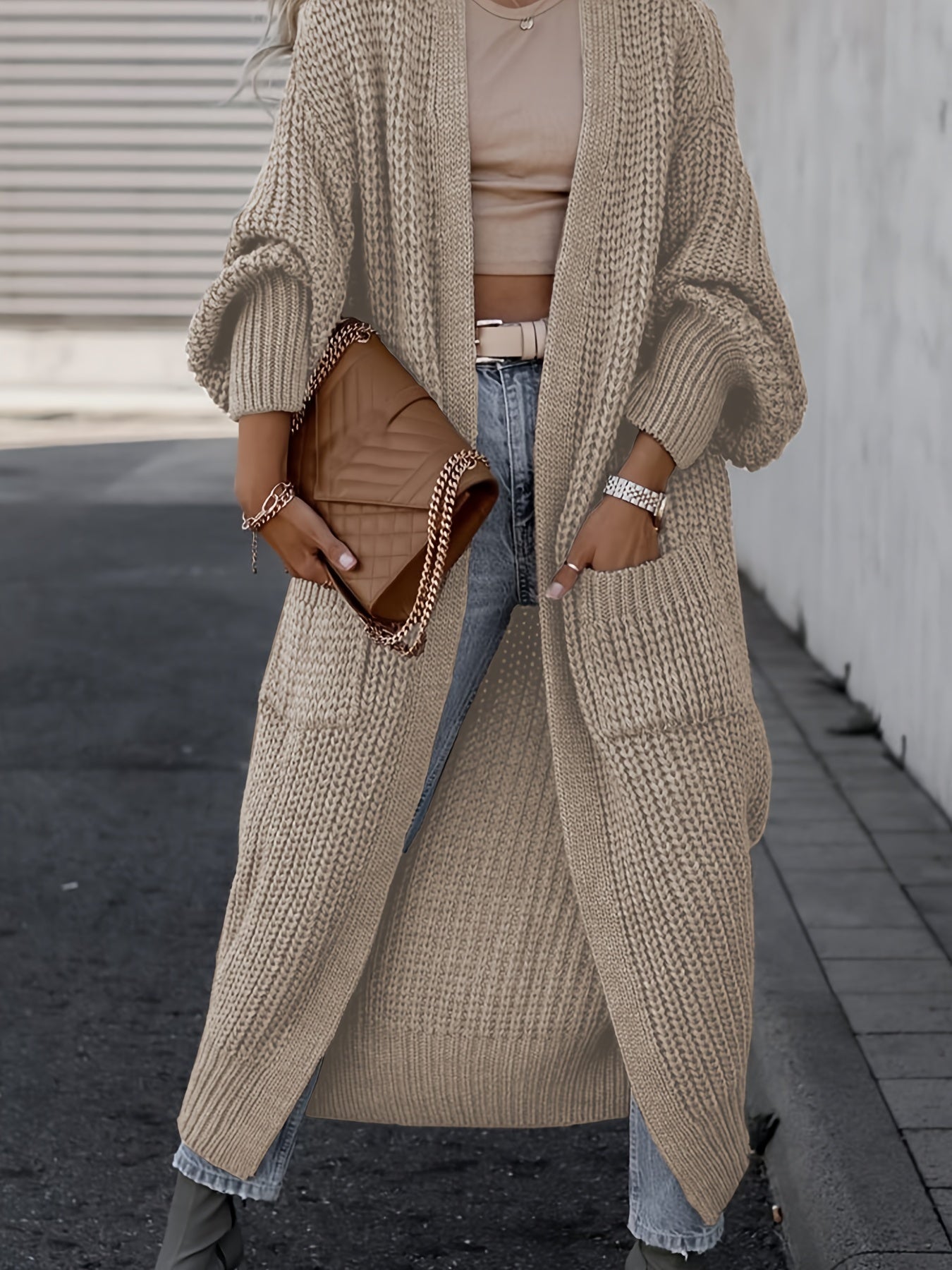 Suri™ | Cardigan Élégant à Col V Profond - Confort et Élégance