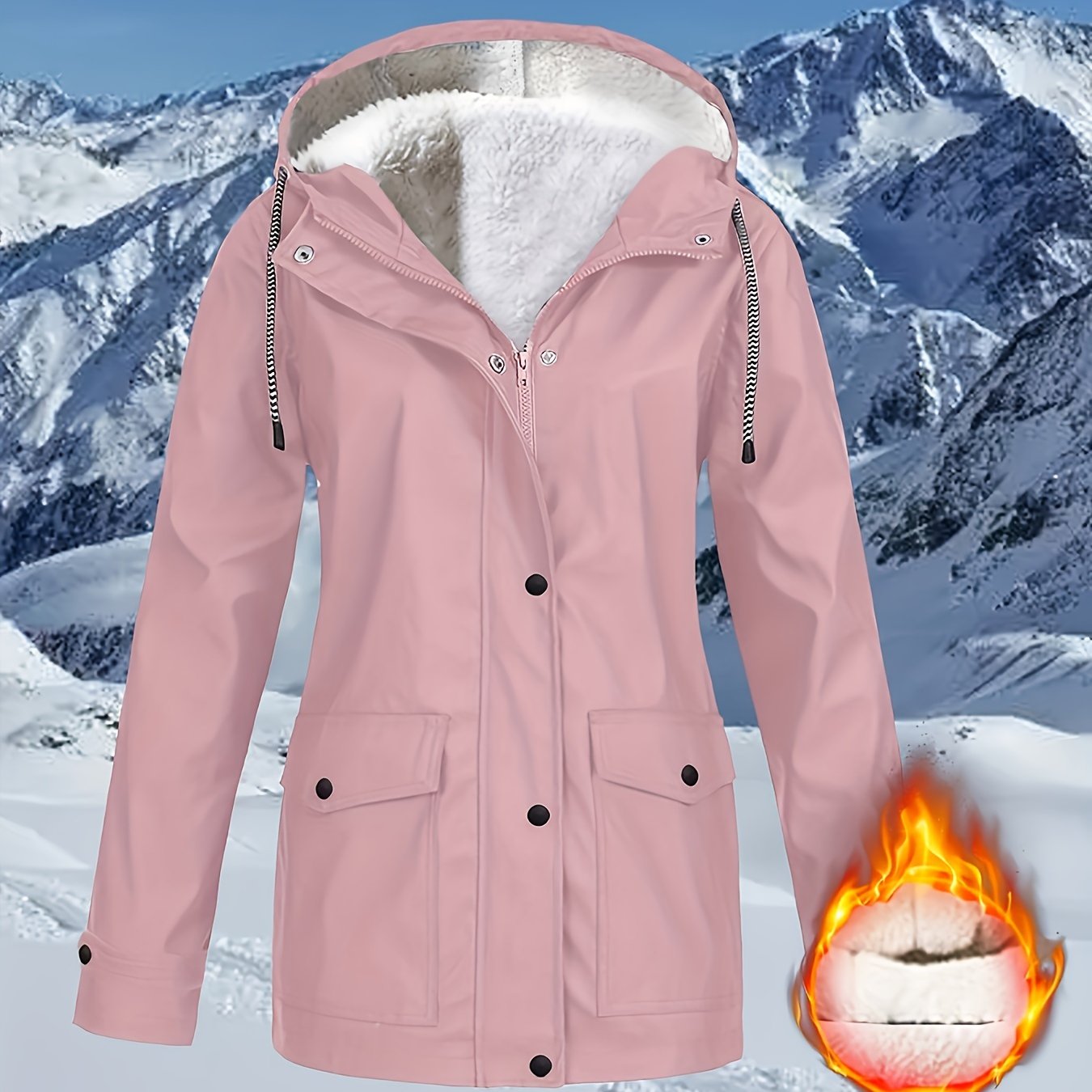 Zara™ | Veste à Capuche Doublée et Résistante à l'Eau