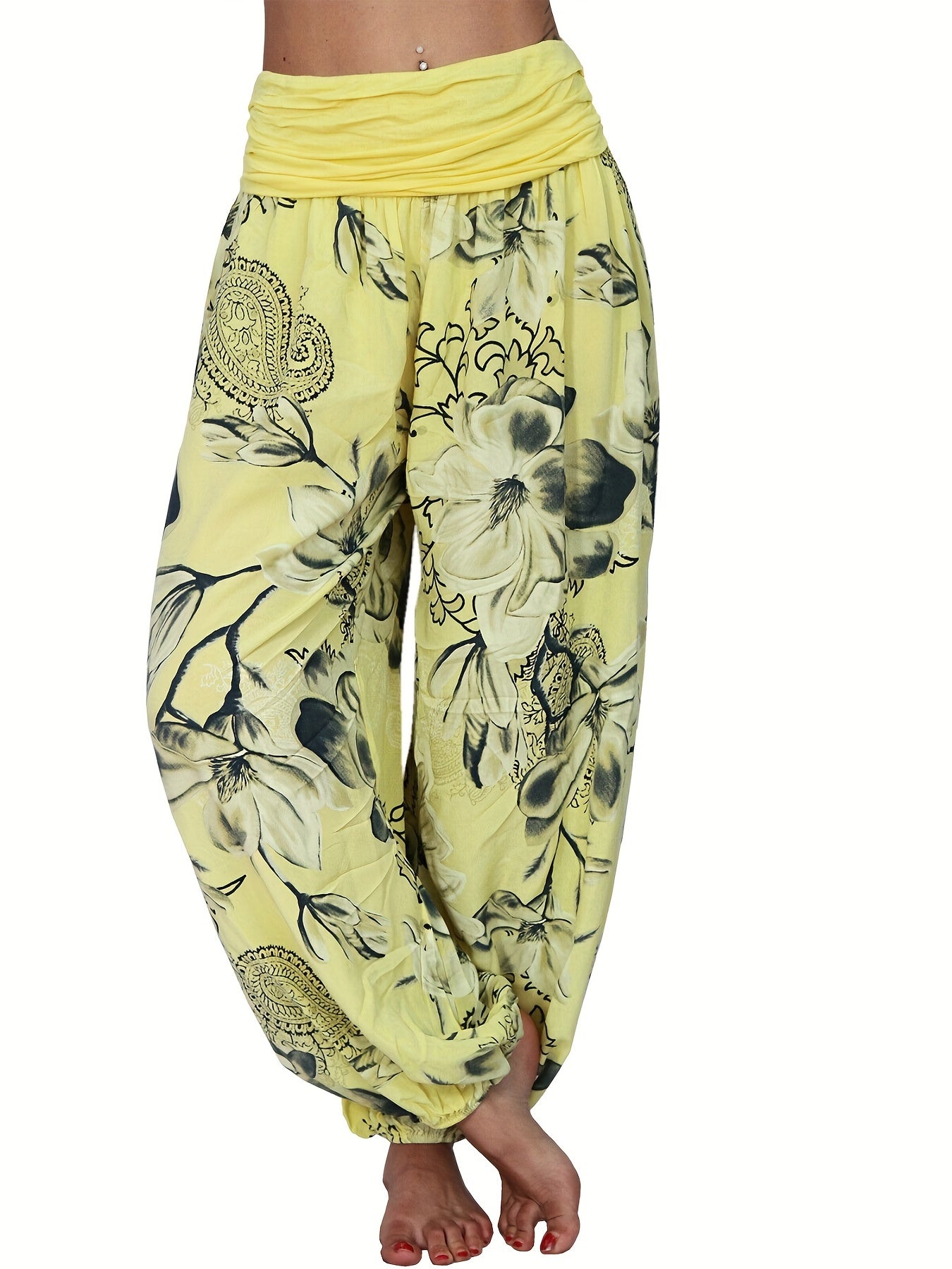 Muri™ | Pantalon Bohémien Floral Élégant