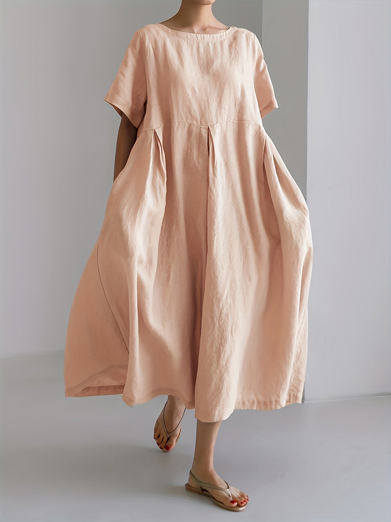 Juliette™ | Robe Longue Élégante en Lin