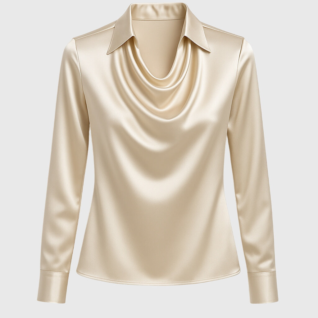 Valérie™ | Blouse Élégante en Lin avec Éclat Luxueux