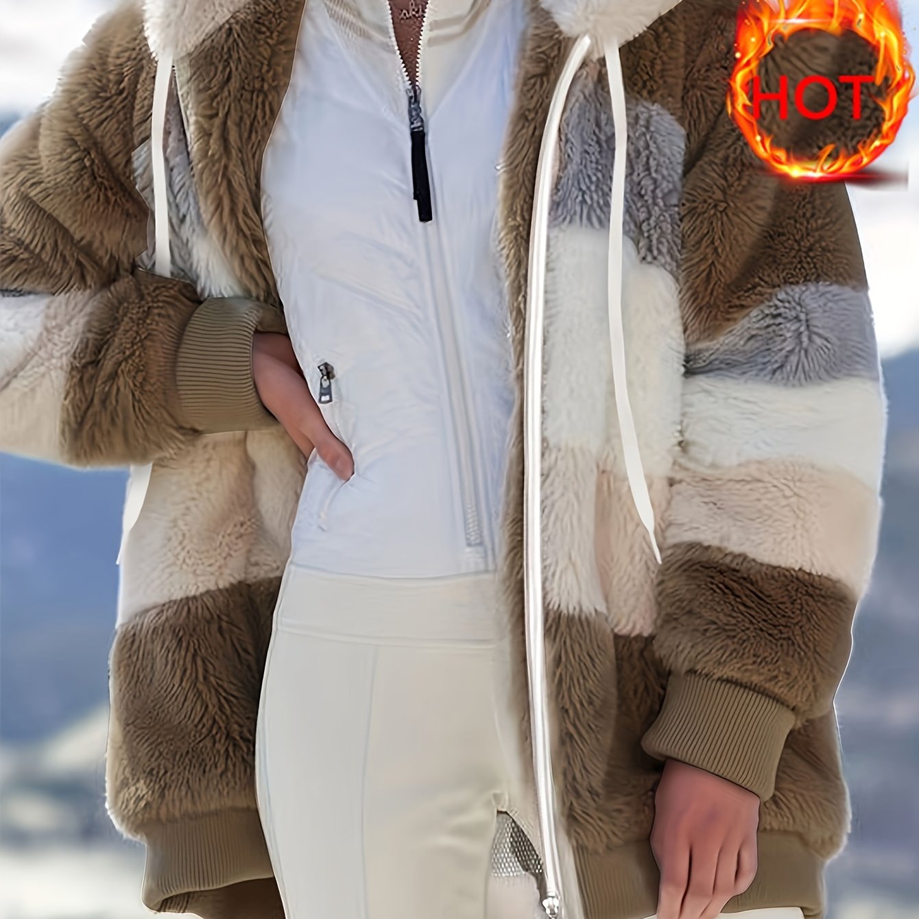 Islae™ | Veste à Capuche en Fausse Fourrure Élégante
