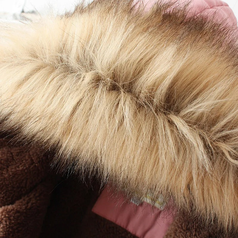 FERONA™ | Manteau Élégant avec Capuche en Fausse Fourrure