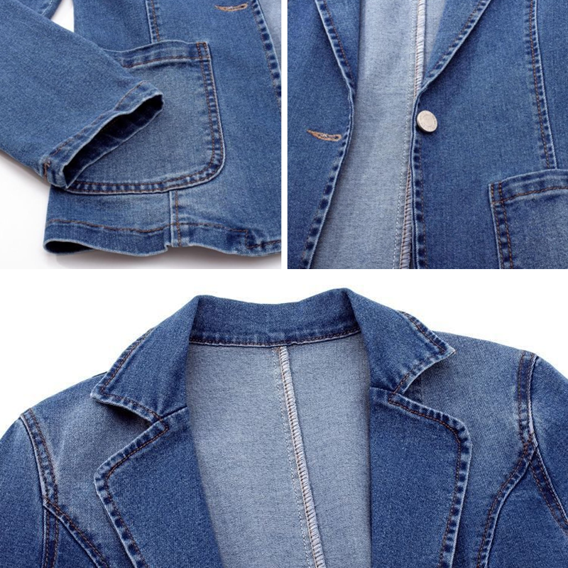 Serine™ | Blazer en Jean Élégant