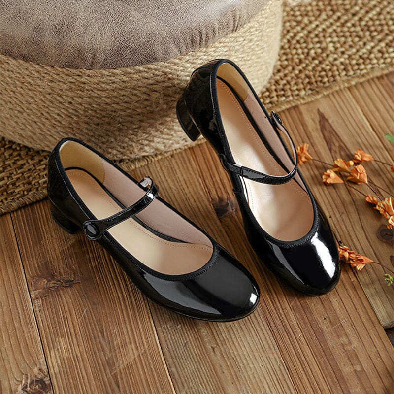 Livy™ | Mary Janes Élégantes en Cuir