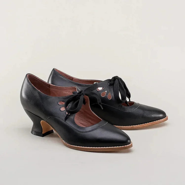 Lilly™ | Élégantes Talons en Cuir Vintage