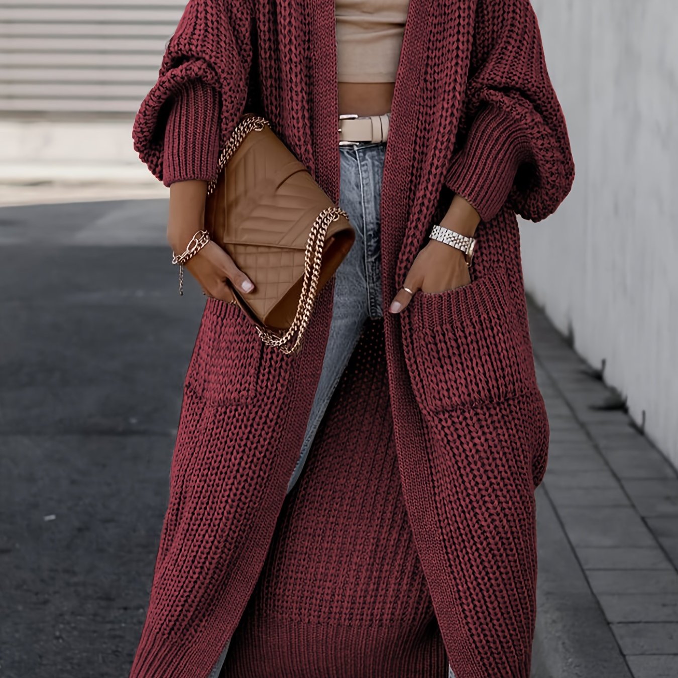 Suri™ | Cardigan Élégant à Col V Profond - Confort et Élégance