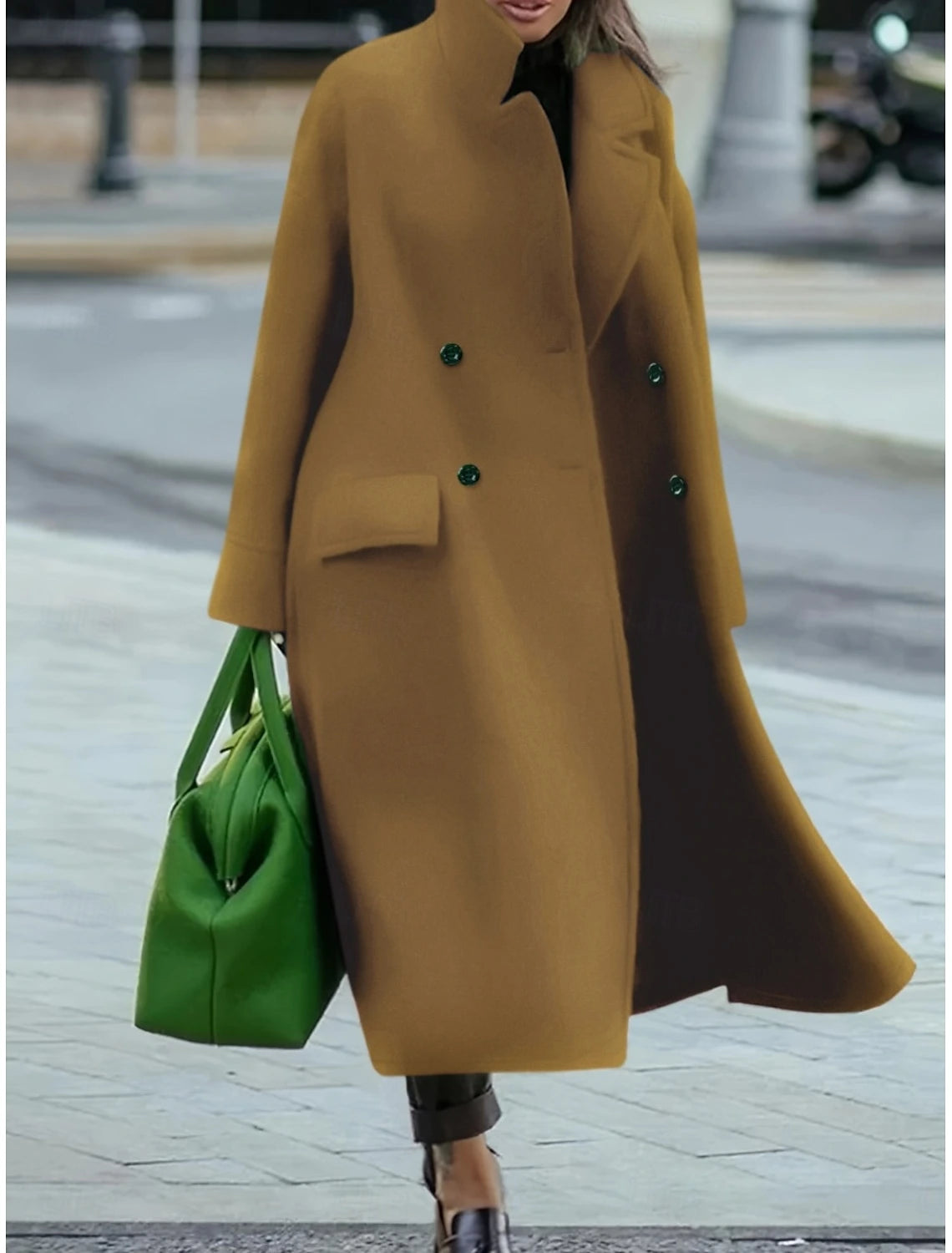 Dami™ | Manteau Long en Laine + Écharpe en Cachemire Gratuit