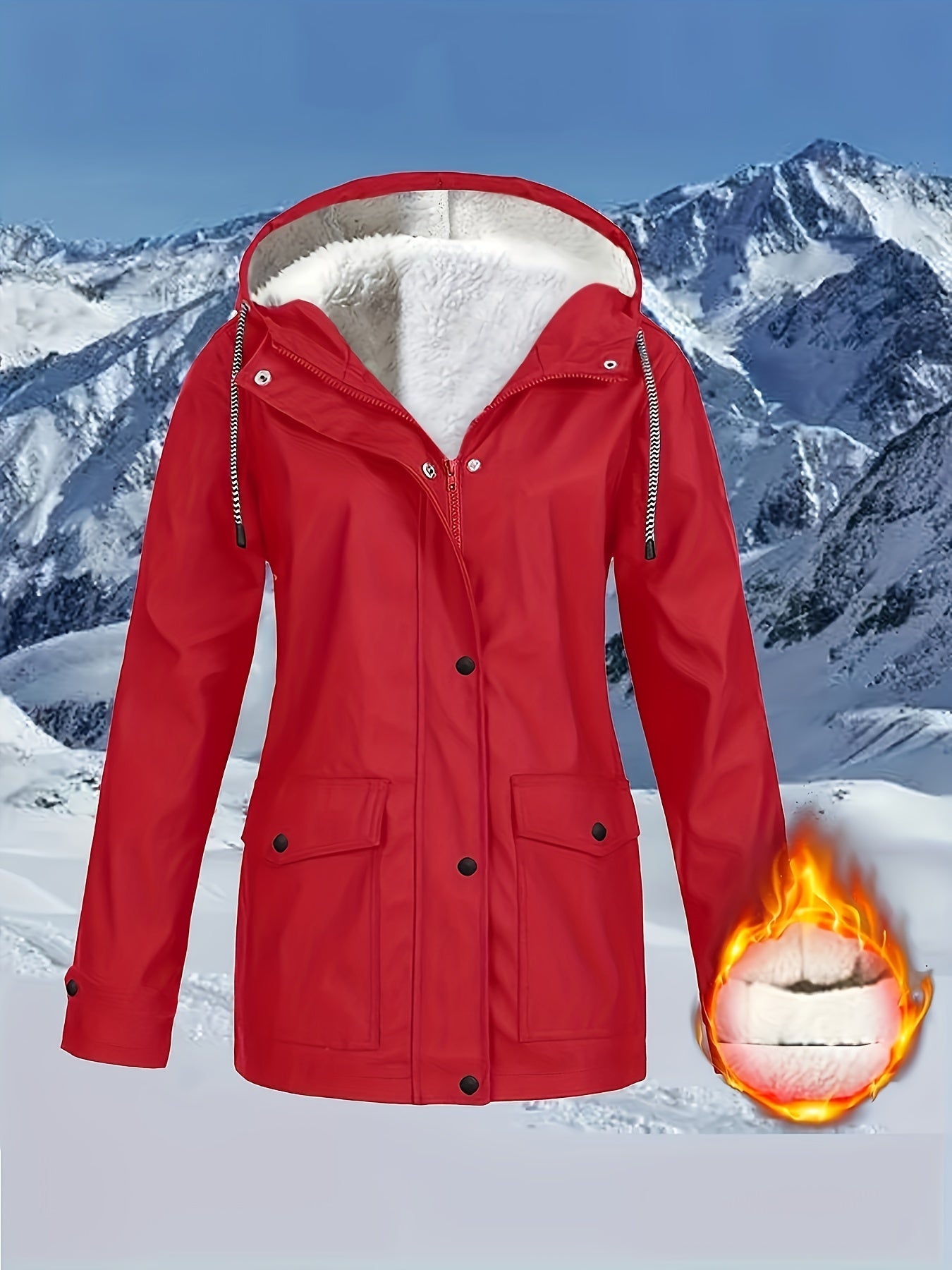 Zara™ | Veste à Capuche Doublée et Résistante à l'Eau