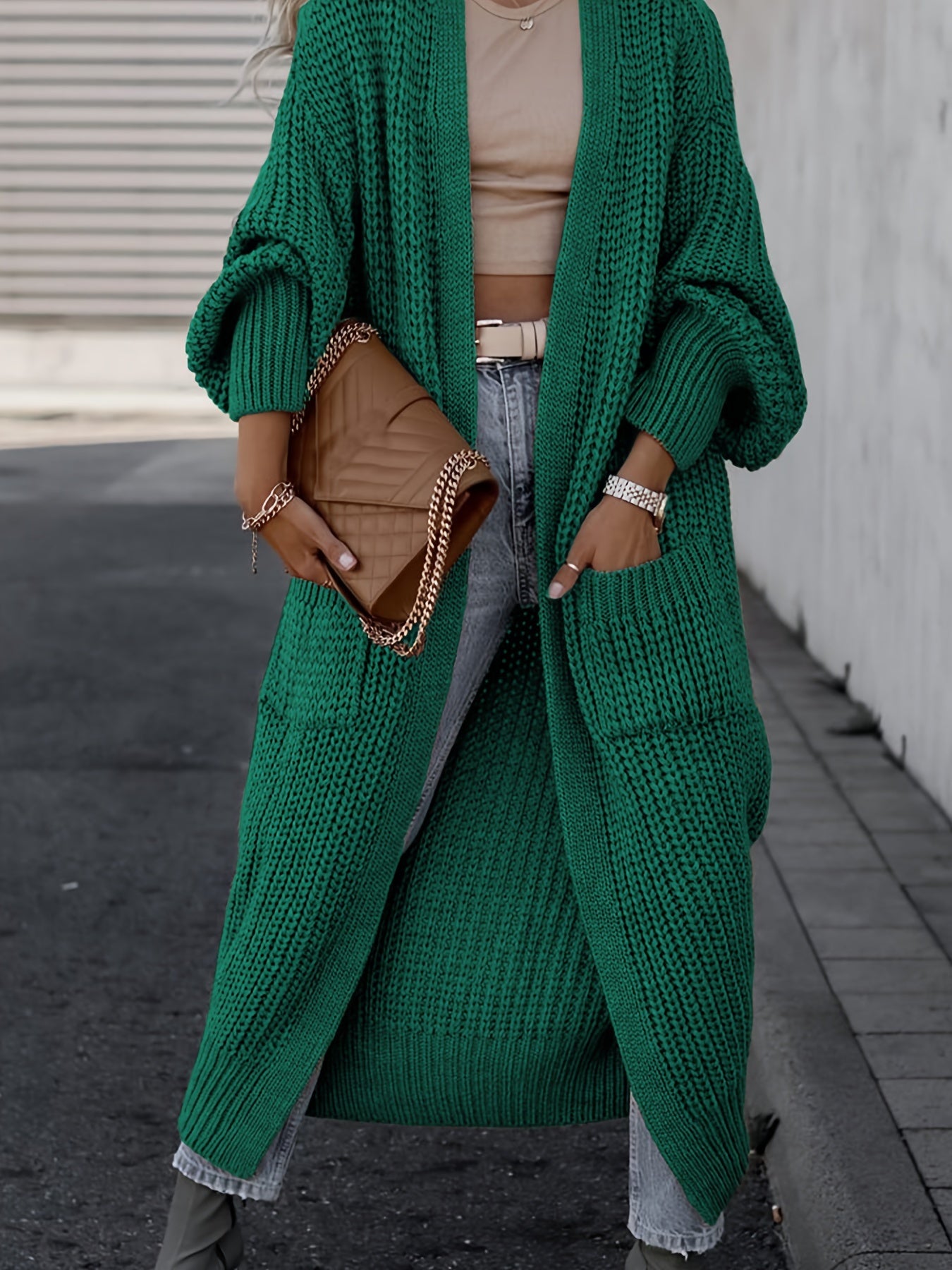 Suri™ | Cardigan Élégant à Col V Profond - Confort et Élégance