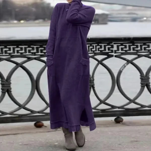 Doris™ | Robe longue en laine-coton