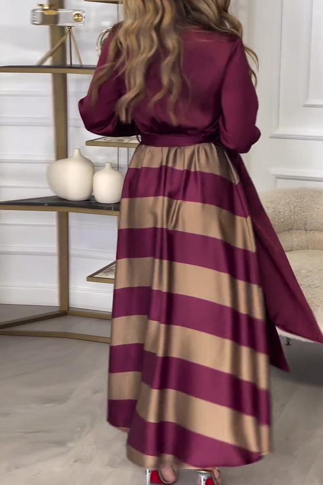 Emma™ | Robe Élégante à Rayures